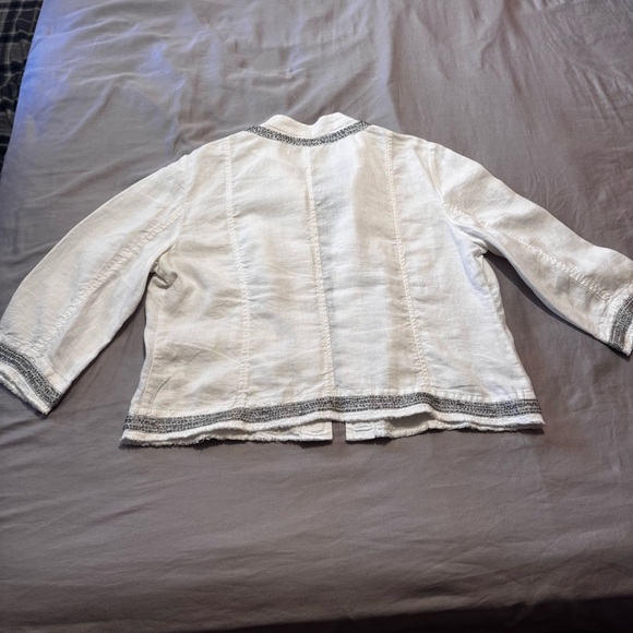 Chico's White and silver Women's Blazer - Picture 10 of 12